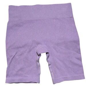 Grayson Threads Seamless Ribbed Lavender Bike Shorts